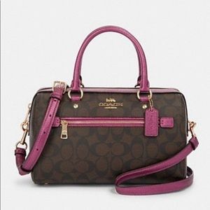 Coach Rowan Satchel in Signature Canvas NWT